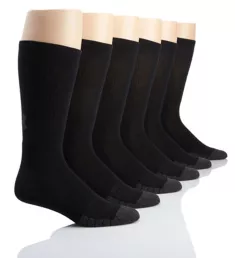 Performance Tech Crew Socks - 6 Pack Black XL