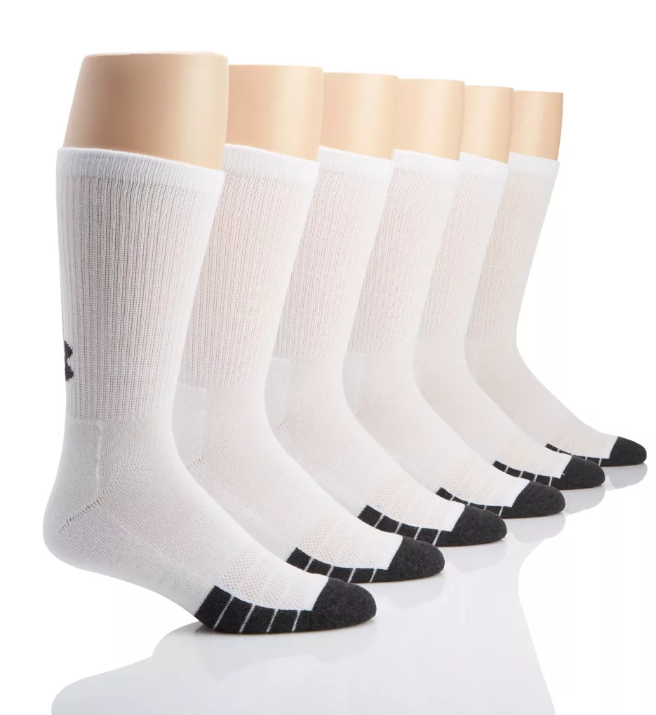Performance Tech Crew Socks - 6 Pack White XL
