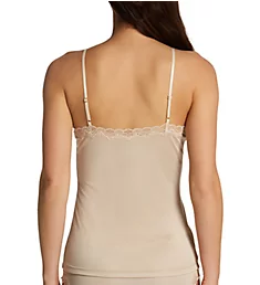 Lace Trimmed Silk Camisole Smoke Grey XS