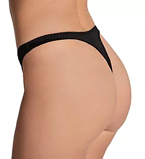 Lace Thong Panty Black S