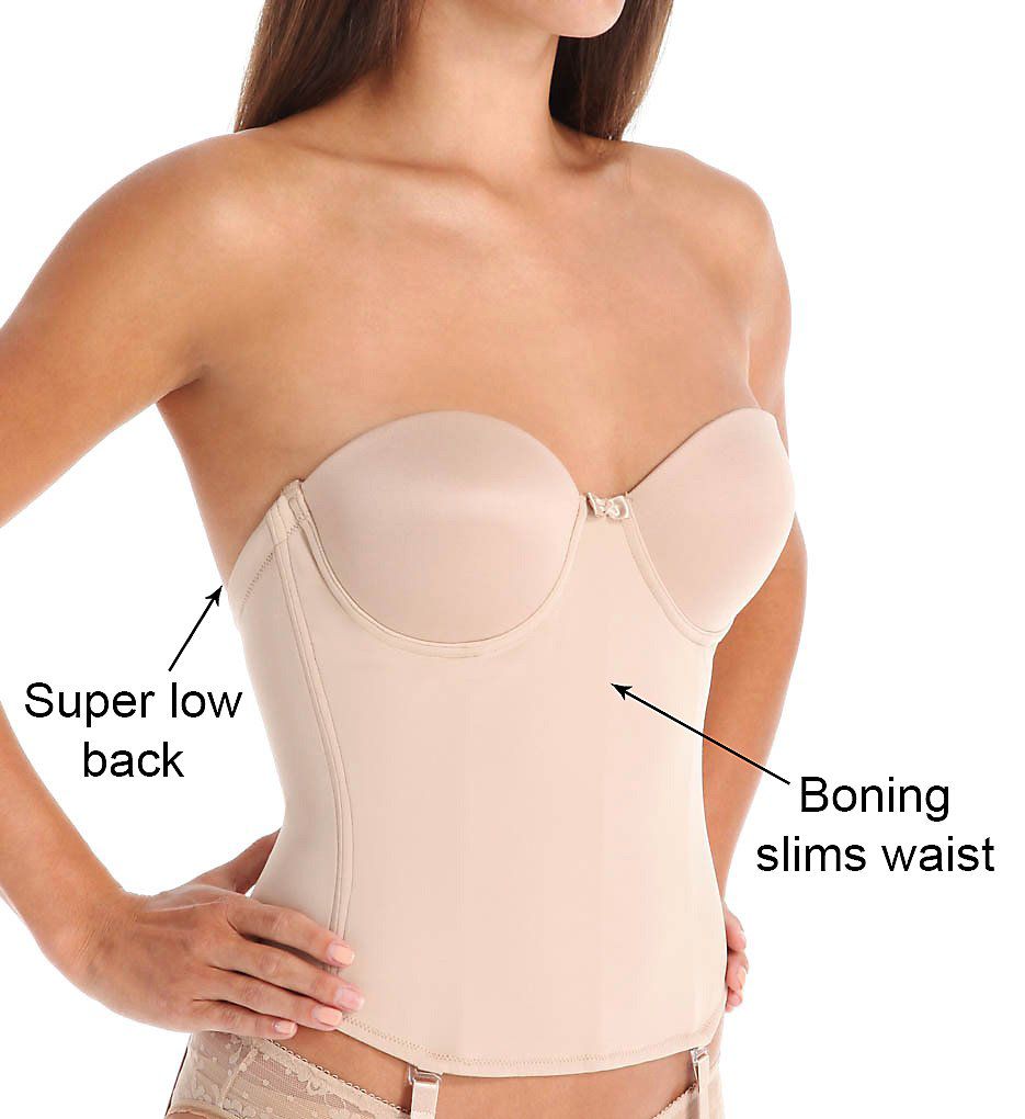 Ultra Lift Smooth Strapless Low Back Bustier-cs1