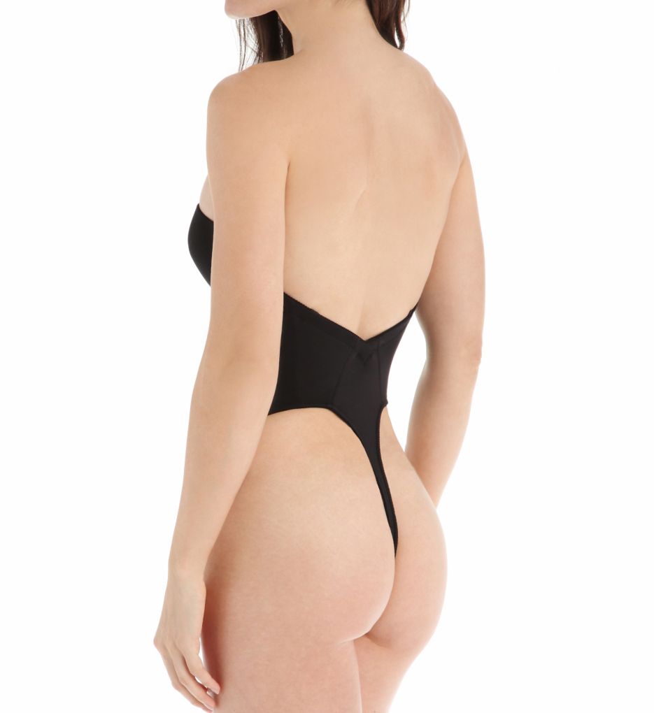 Va Bien Womens Smooth Strapless Backless Thong Bodysuit 1509