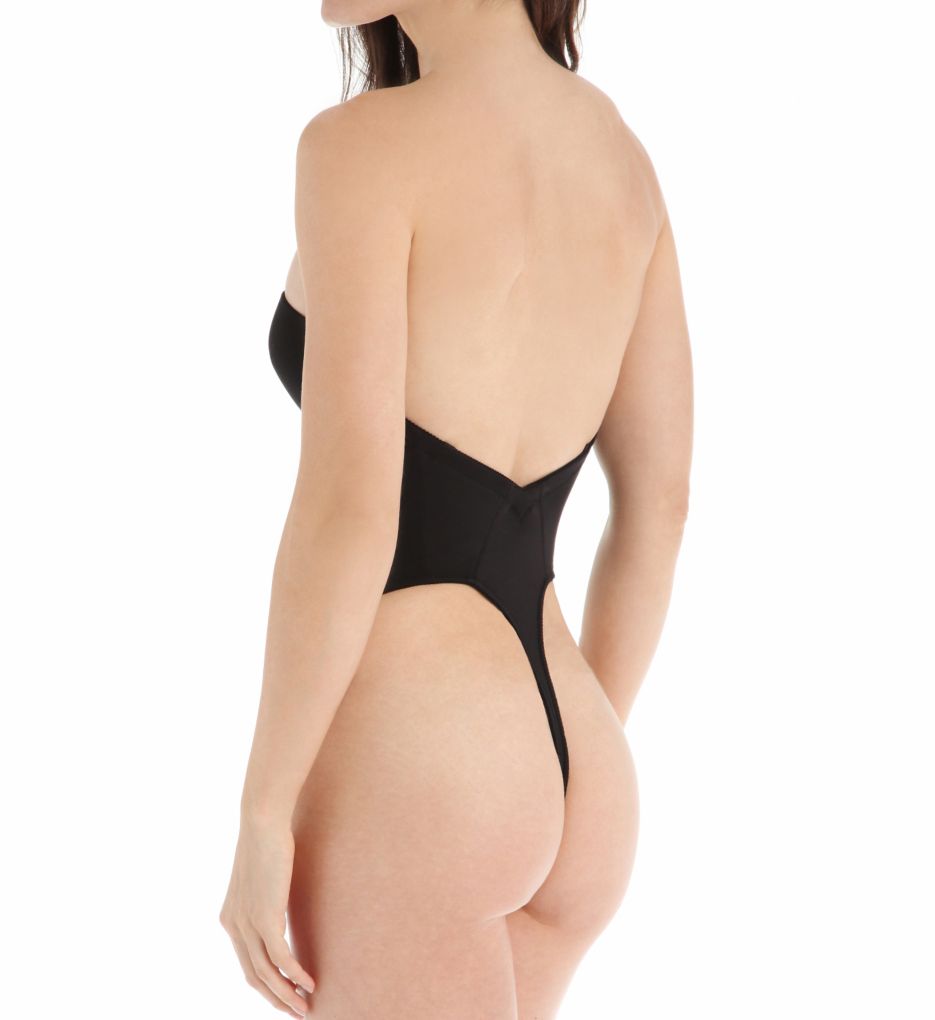 Smooth Strapless Backless Thong Bodysuit-bs