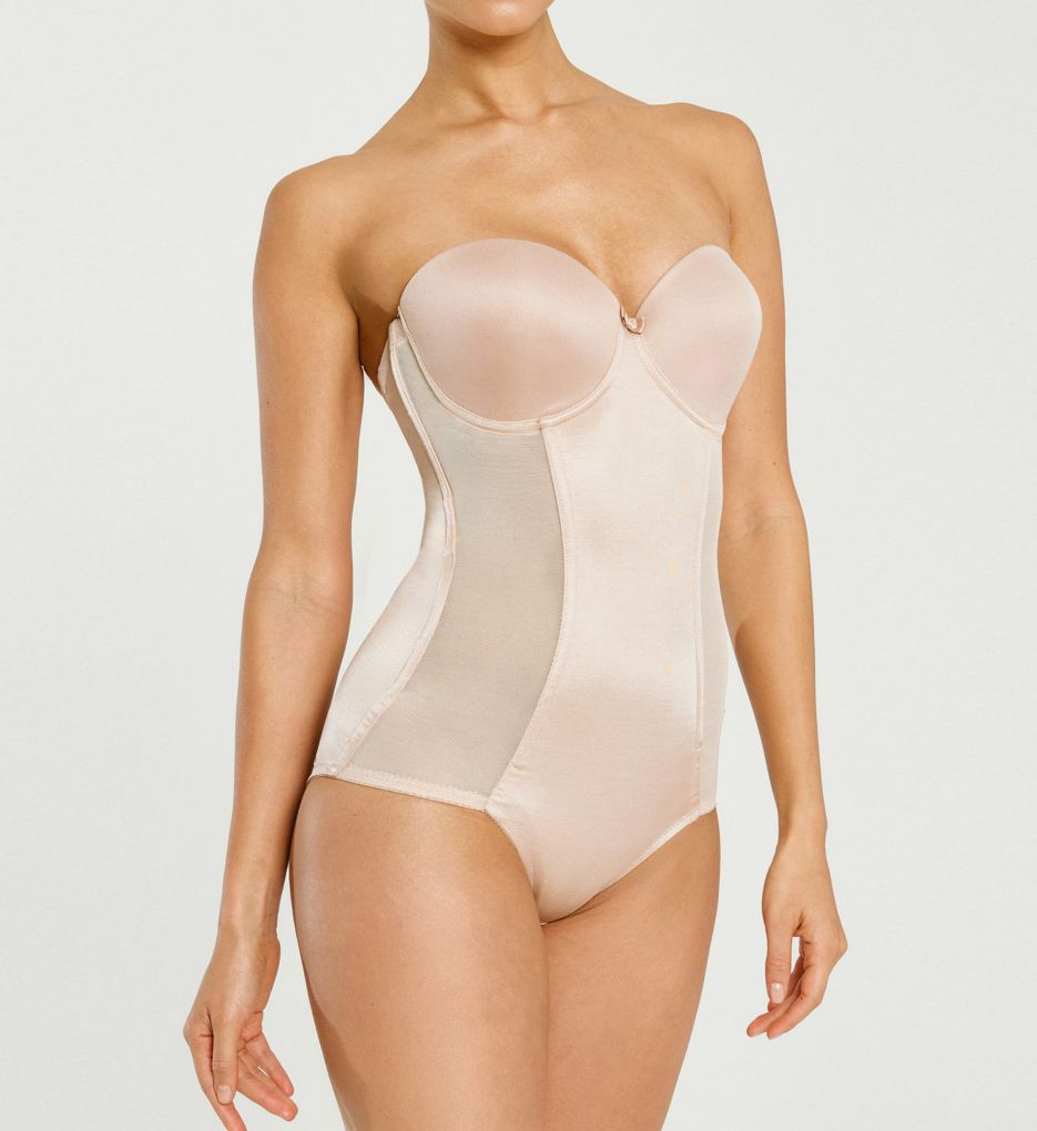 Body And Backless Bra Bodysuit With Cups Push Up Girdle Lifts