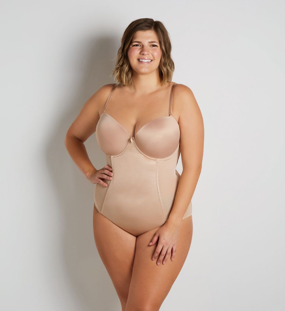 Va Bien NUDE Smooth Strapless Backless Thong Bodysuit, US 36E