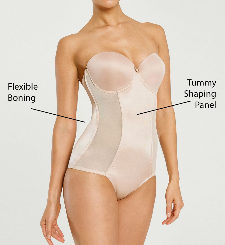 Va Bien Backless Strapless Thong Bodysuit Shapewear