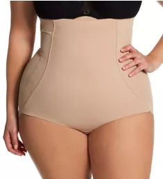 Plus Fanny Fabulous High Waist Shaping Brief Nude 2X