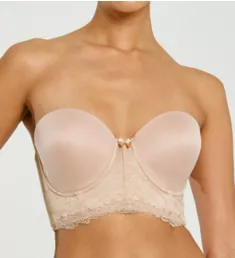 Marquise Strapless Low Back Longline Bra Nude/Pearl 36B