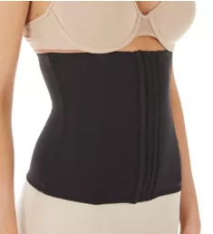 Hook and Eye Closure Waist Cincher Black S