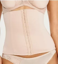 Hook and Eye Closure Waist Cincher Nude S