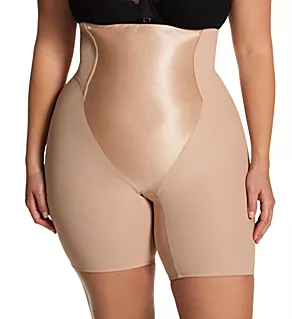 PlusMinus Touch Firm Control High Waist Leg Shaper Cafe 2X