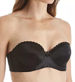 Vintage Strapless Bra Black 34B