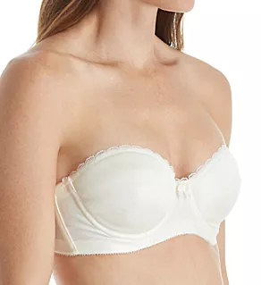 Vintage Strapless Bra Creme 34B