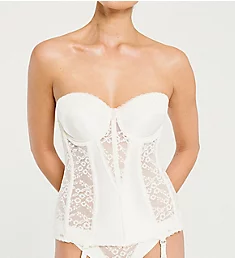 Lace Hourglass Bustier Creme 34B