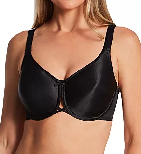 Vintage Fit Unlined Minimizer Underwire Bra Black 32C