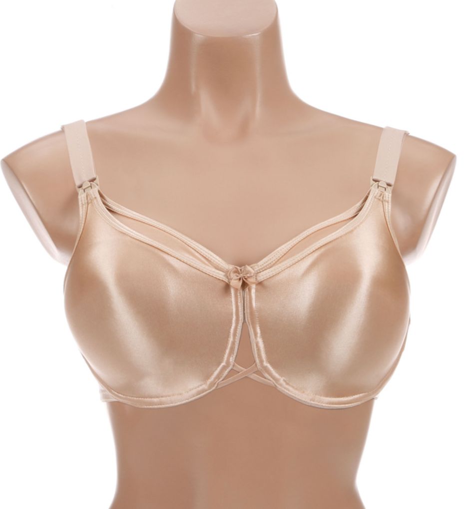 Vintage Fit Unlined Molded Cup Nursing Bra-fs