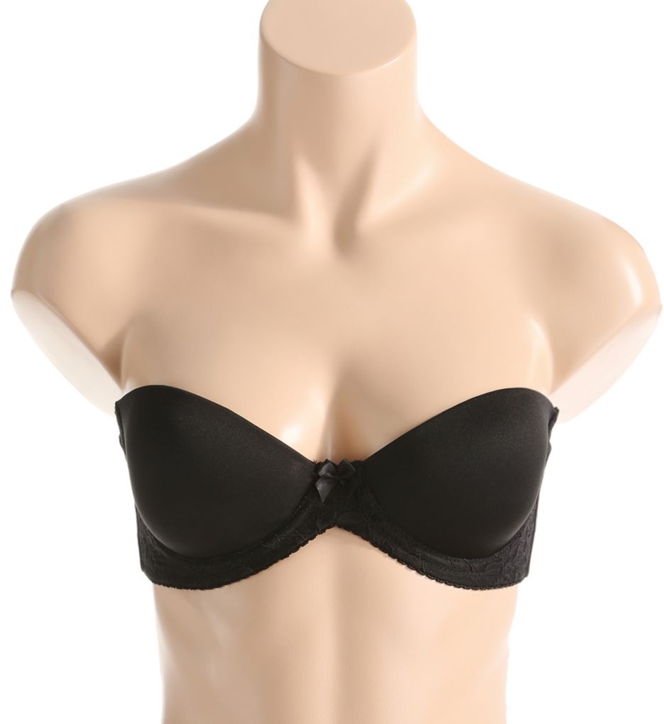 Lace Band Strapless Push Up Bra-fs