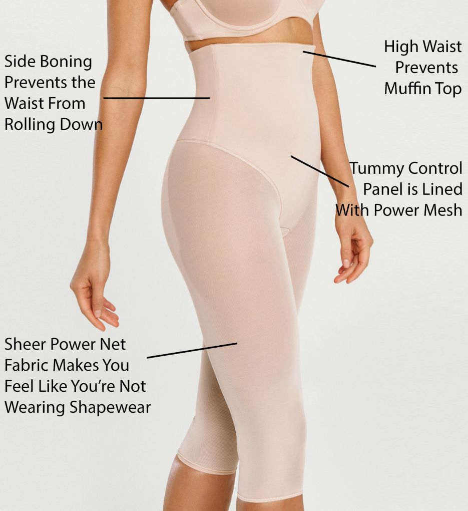 Bali Shapewear Ultra Firm Control High Waist Thigh Slimmer Cool Medium NWT