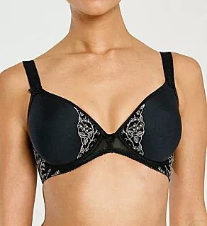 Papillon Plunge Spacer Foam Underwire Bra Black 32B