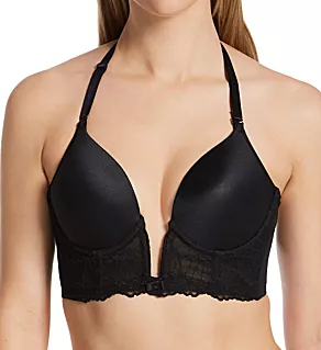 Enchante Plunge Basque Underwire Bra Black 34B