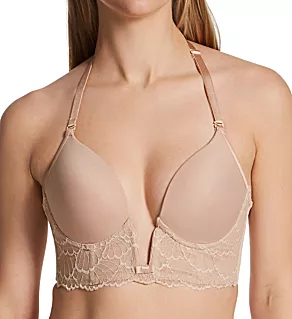 Enchante Plunge Basque Underwire Bra Nude 34B