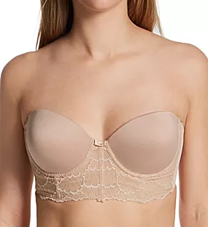 Enchante Strapless Underwire Bra Nude 34E