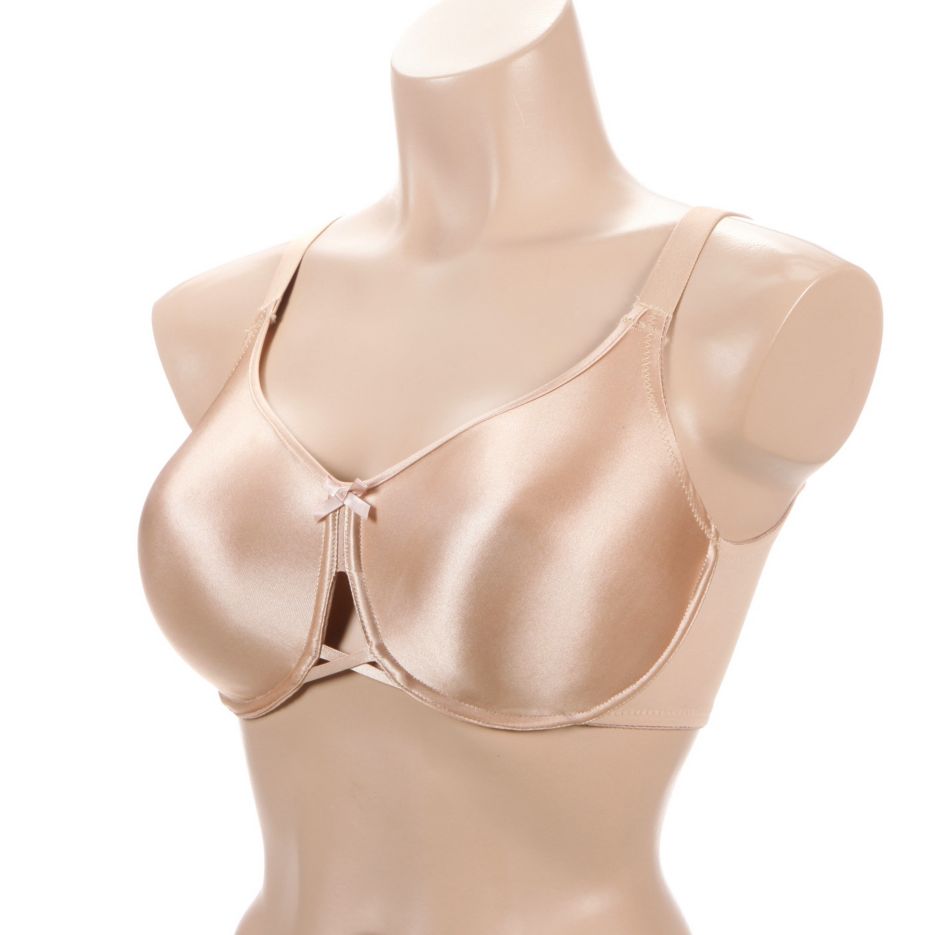 Women's Va Bien 601 Vintage Fit Unlined Minimizer Underwire Bra  (Pearl/Champagne 38C) 