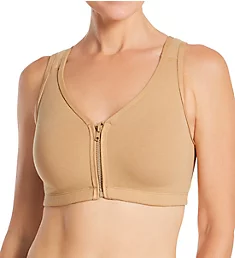 Zip Front Leisure and Sports Bra Oat 46 B/C