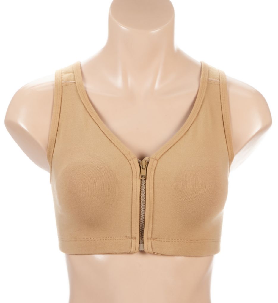 Zip Front Leisure and Sports Bra-fs