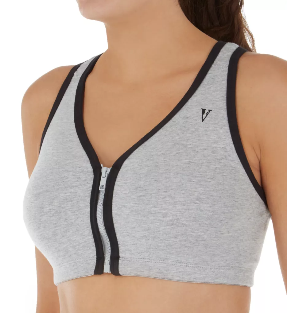 Buy VALMONT, INC Women's Plus-Size Best Comfort Zip-Front Sports Bra Bra,  White, 44H/I Online at Lowest Price Ever in India