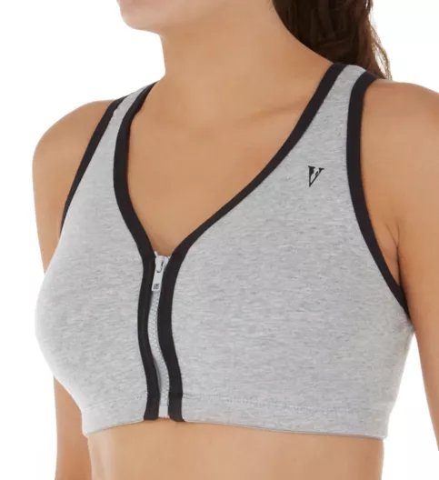 Valmont Color Block Zip Front Sports Bra 1611B