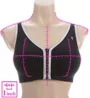 Valmont Color Block Zip Front Sports Bra 1611B - Image 3