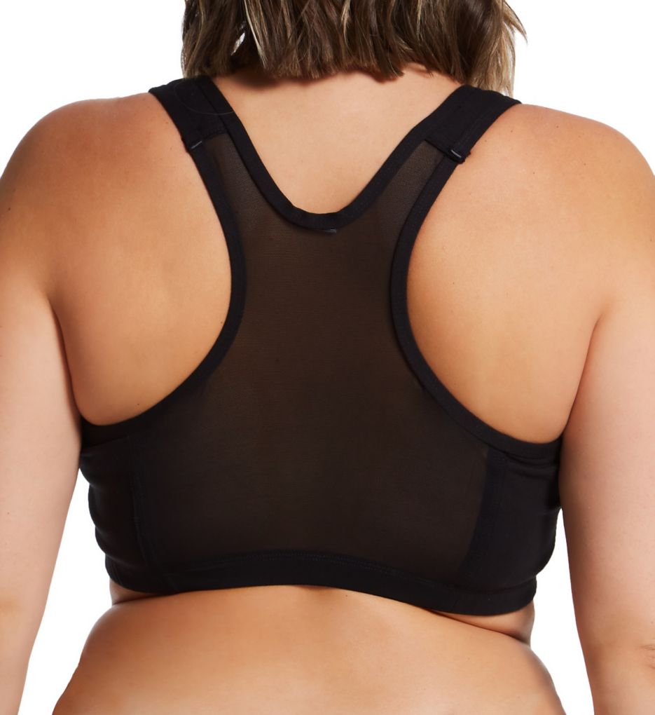 Plus Zip Front Leisure and Sports Bra-bs