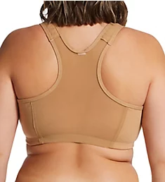 Plus Zip Front Leisure and Sports Bra Oat 34 D/E