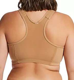 Plus Zip Front Leisure and Sports Bra Oat 46 D/E