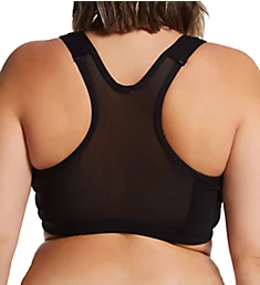 Plus Zip Front Leisure and Sports Bra