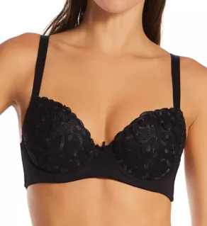 Molded Lift Push Up Underwire Bra Black 38B