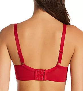 Molded Lift Push Up Underwire Bra Red 34B