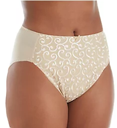 Embroidered Brief Panty Nude 9