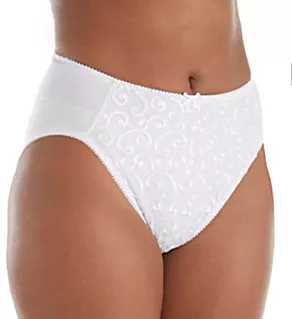 Embroidered Brief Panty White 7