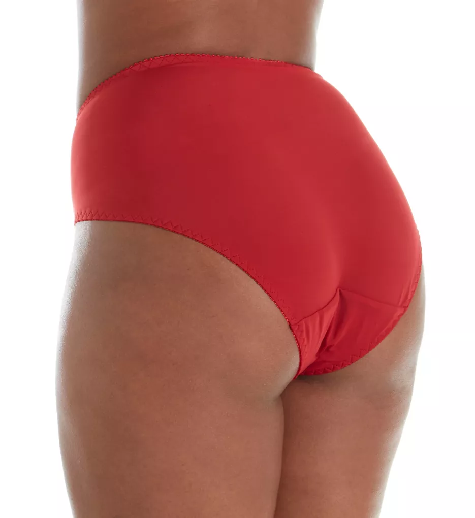 Embroidered Brief Panty Red 5