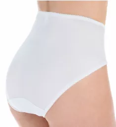 Embroidered Lace and Satin Hi-Cut Brief Panties