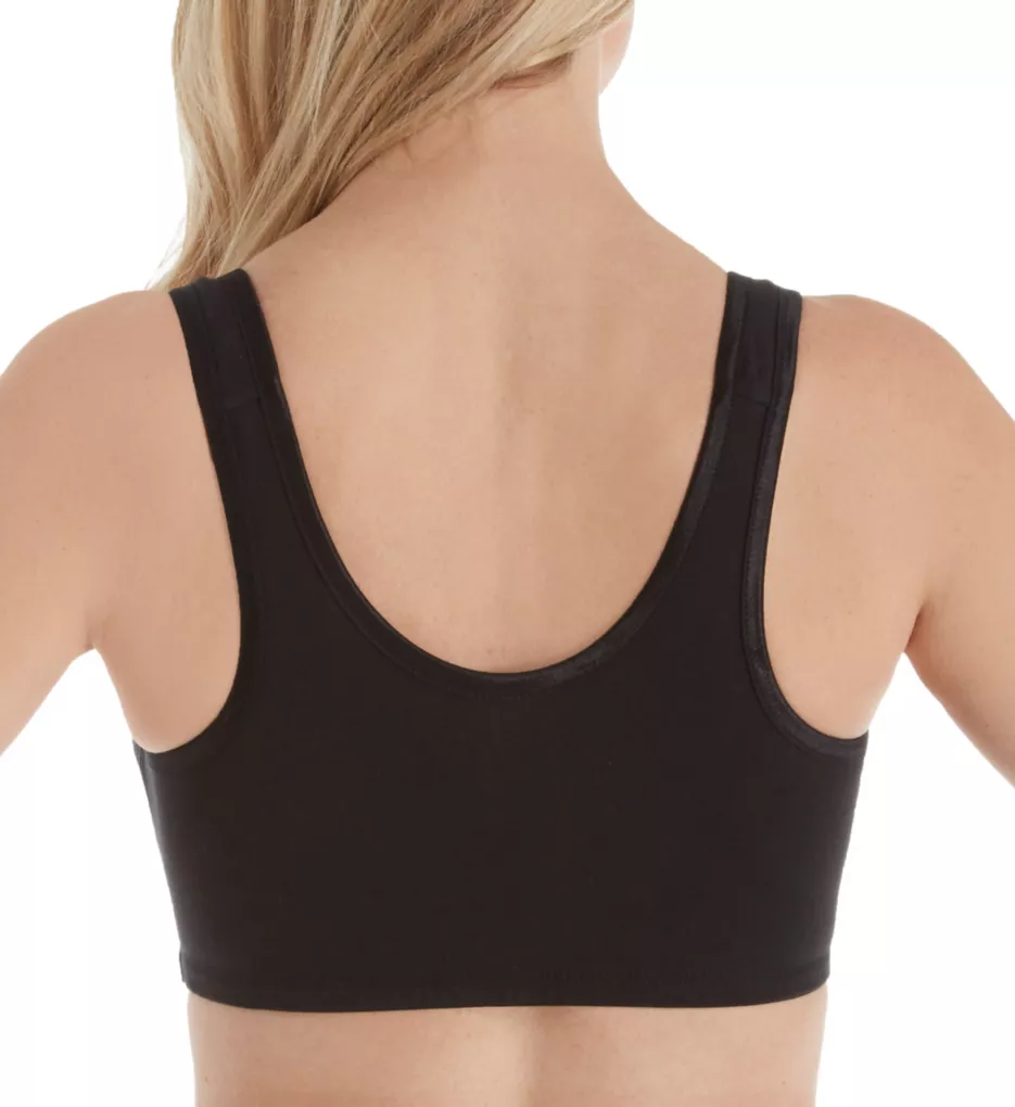 Valmont Zip Front Leisure and Sports Bra 1611B (Black/Grey, 38F/G)