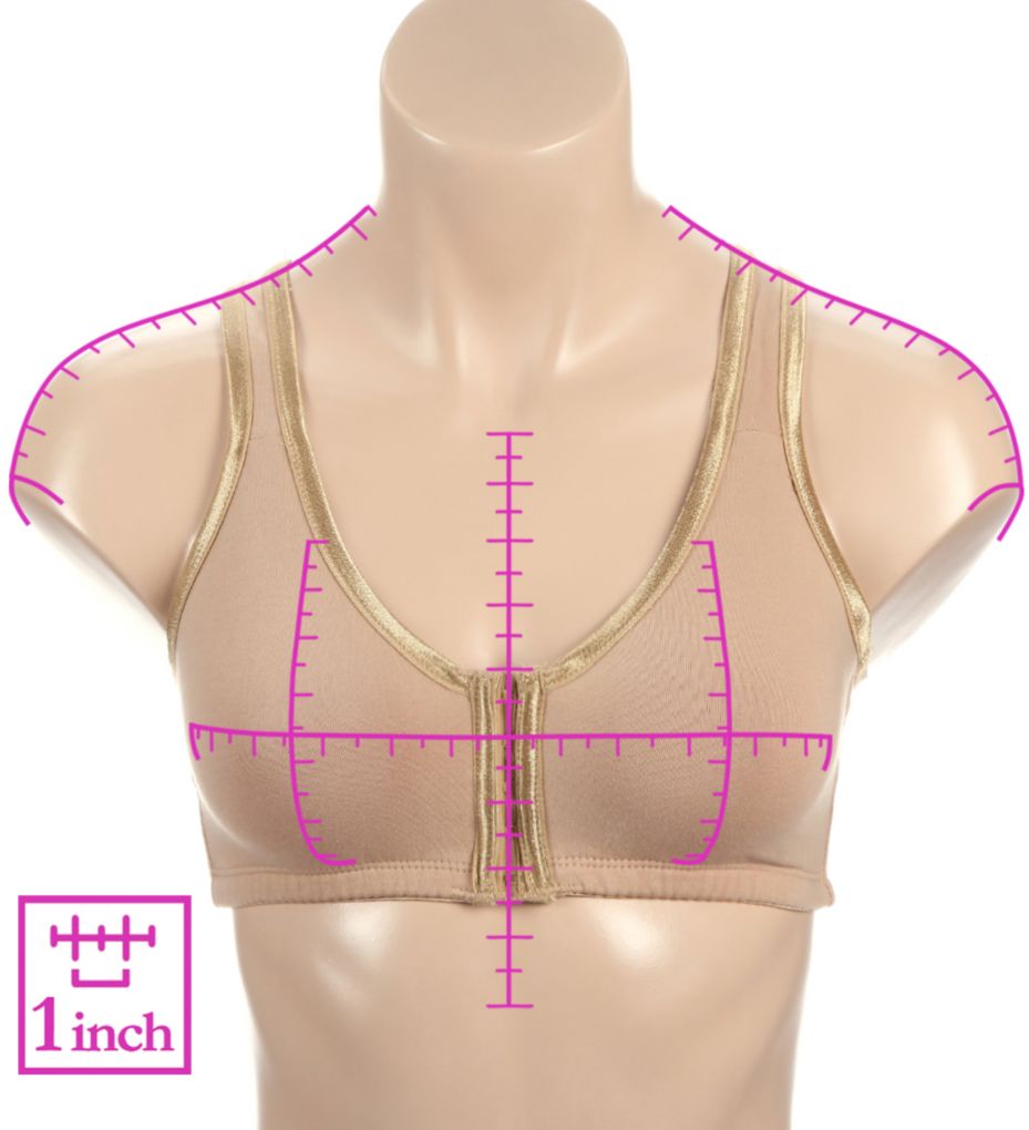 Valmont Satin Trim Front Closure Soft Bra 45801 - Image 3