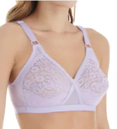 Lace Criss Cross Soft Cup Bra Lilac 34A