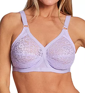 Lace Criss Cross Soft Cup Bra Lilac 44B