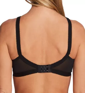 Lace Criss Cross Soft Cup Bra Black 34A