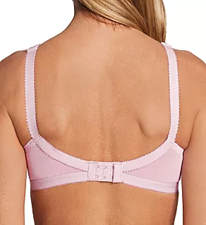 Lace Criss Cross Soft Cup Bra Pink 34DD