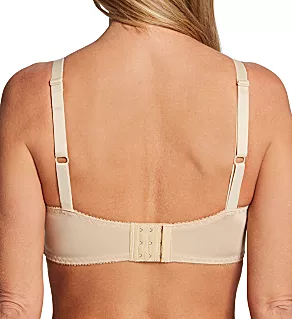 Embroidered Lace Underwire Bra Nude 34B