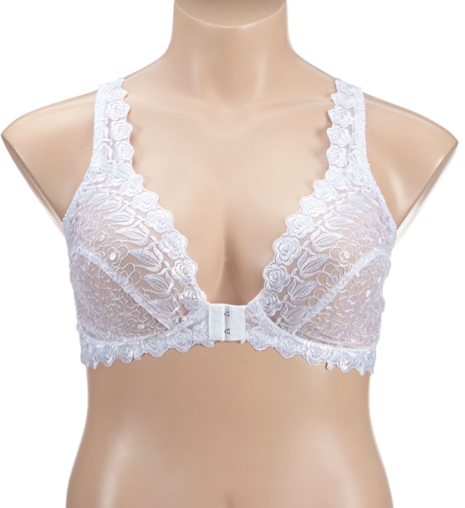 Floral Lace Soft Cup Bra-fs